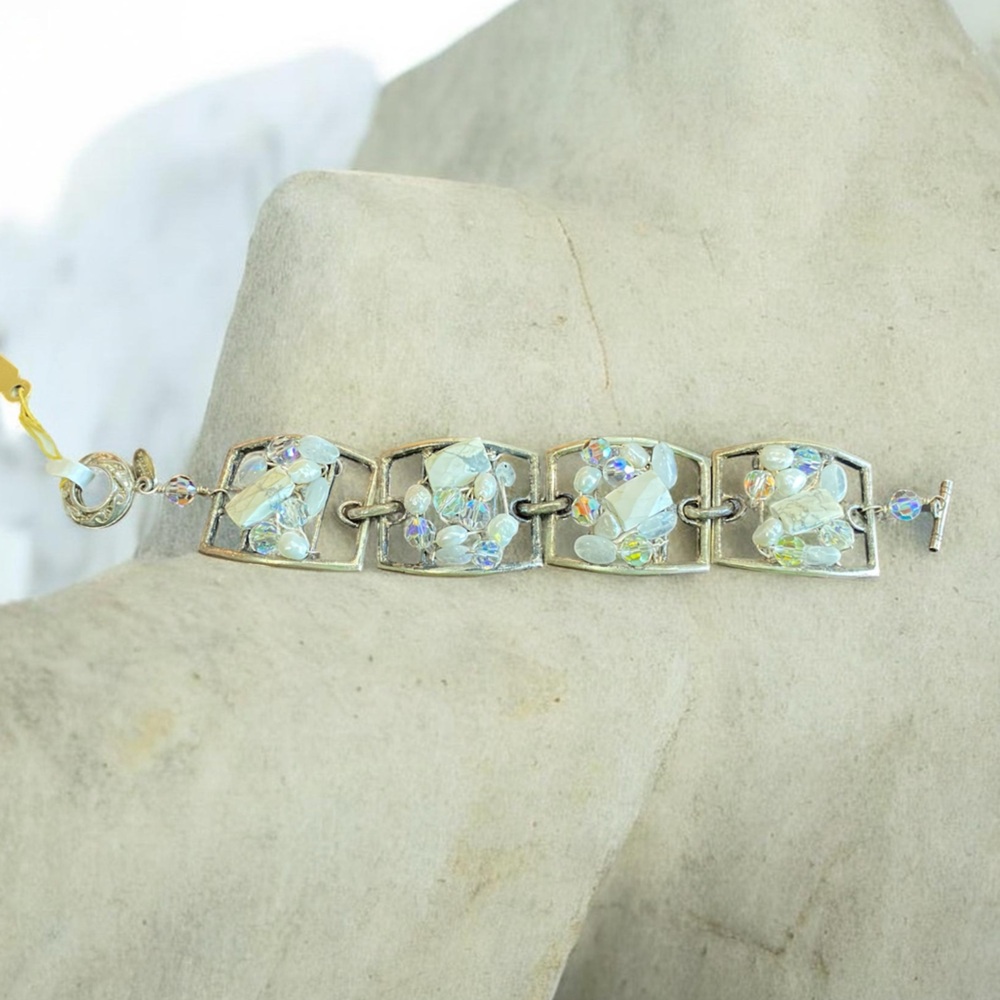 Rachel Abram’s NWT 925 Bracelet, Multistone, 7", 45.00 g